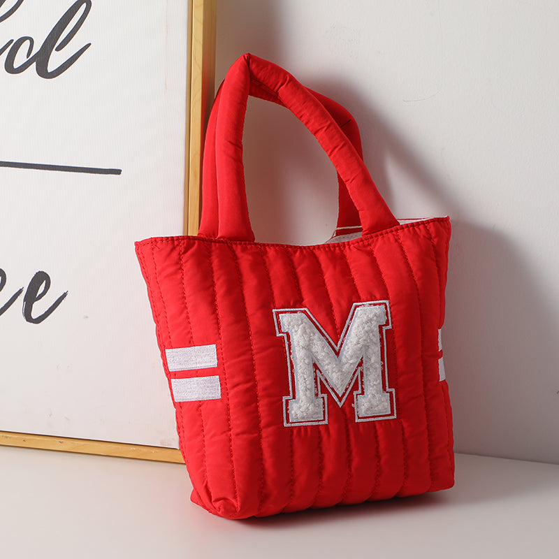 Borsa a tracolla con lettera inglese semplice - rosso