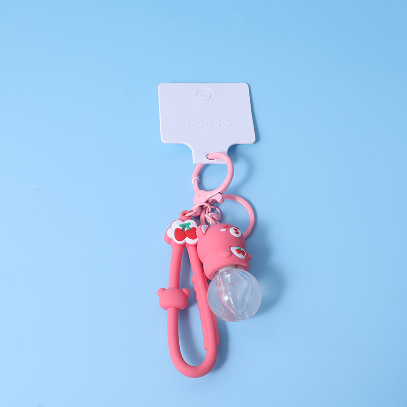 Piccolo portachiavi a lampadina - orsetto