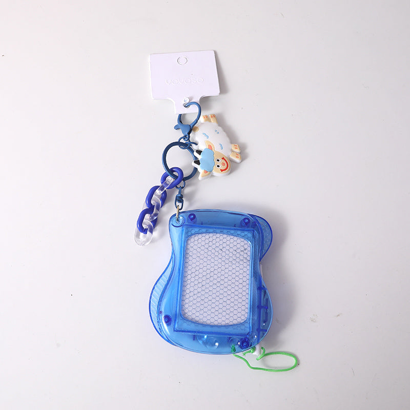 Portachiavi per bambini con blocco di scrittura per animali graffiti