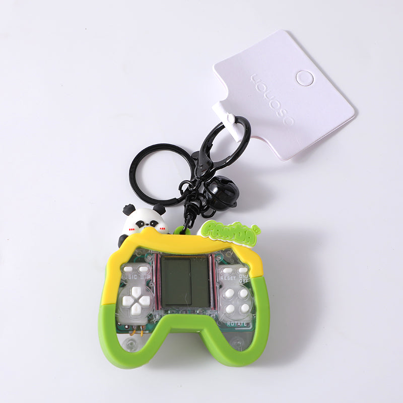 Portachiavi funzionale in PVC del panda grasso che rimane a casa