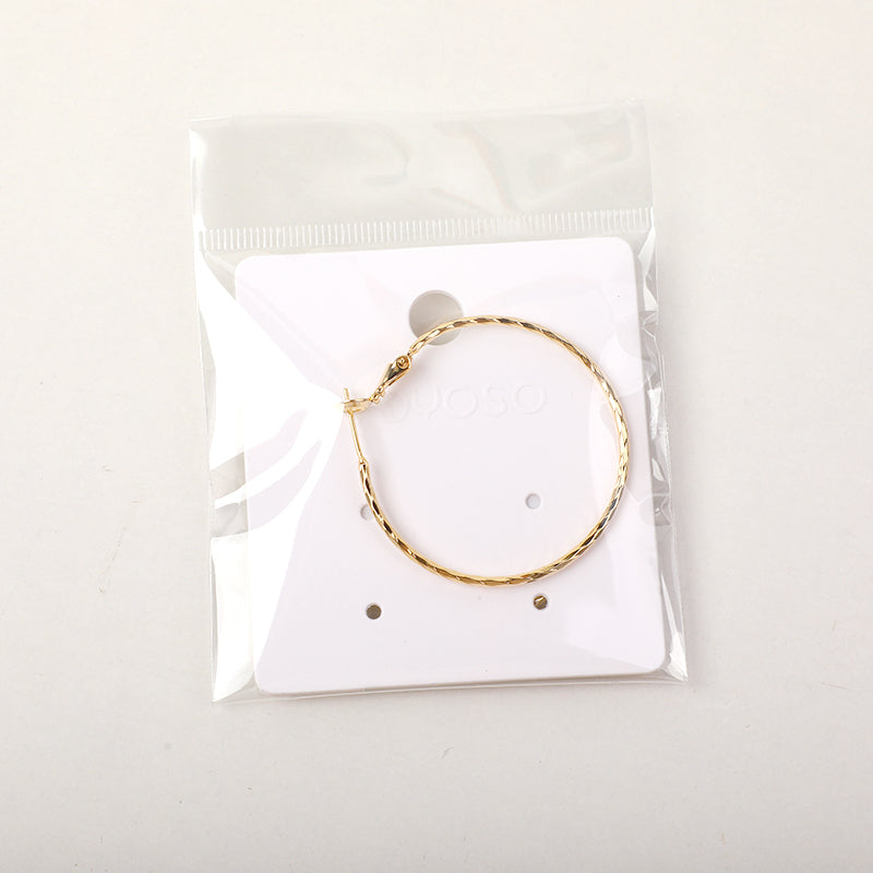 Orecchini a cerchio versatili-4cm (025) - un paio