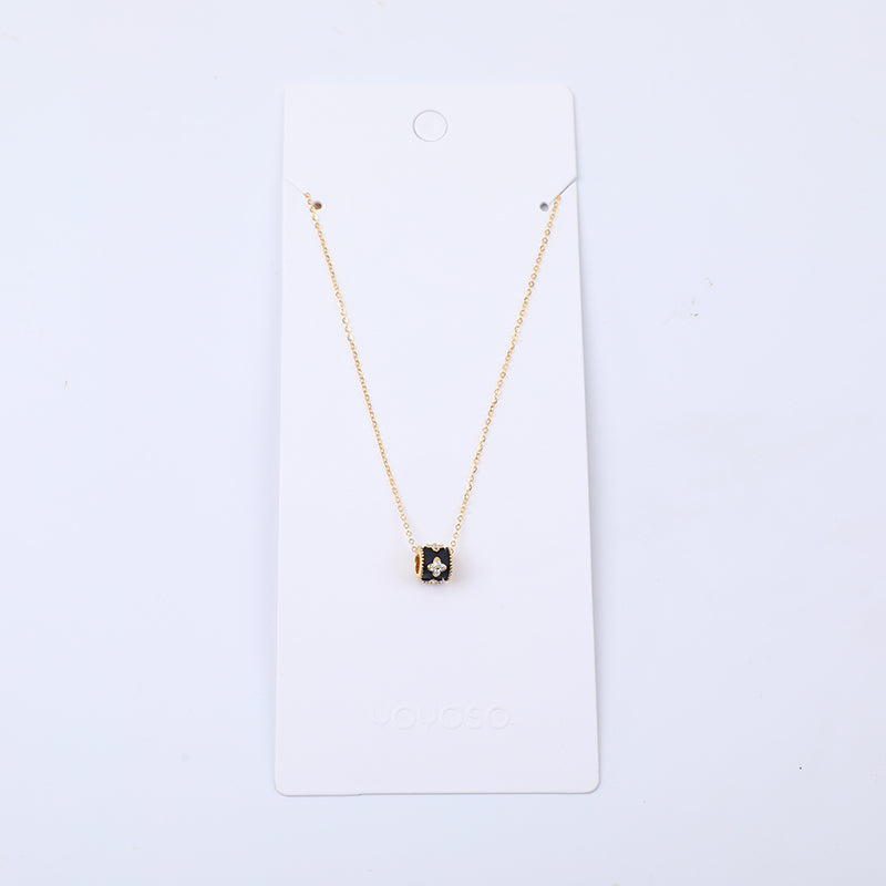 Collana portafortuna con quadrifoglio