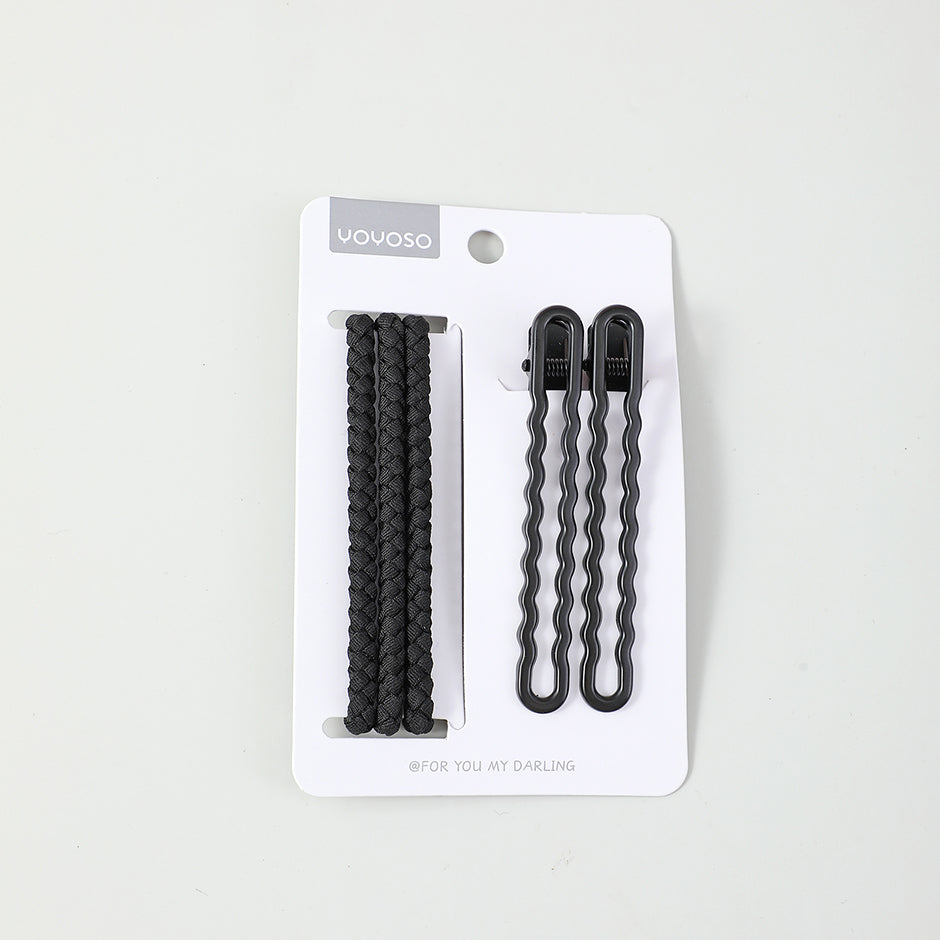 Forcina nera ondulata 5 pz