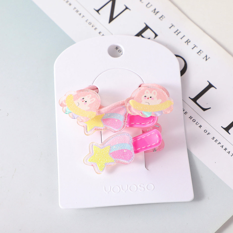 Set di accessori per capelli per bambini serie Glitter 4 pz