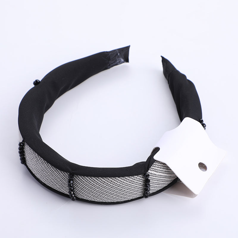 Cerchietti per capelli in tessuto a scacchi semplici