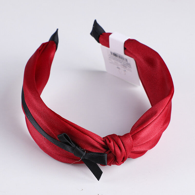 Serie rossa - Cerchietti per capelli con fiocco semplice