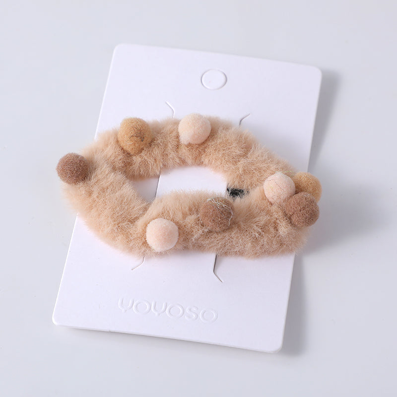 Fermaglio per capelli in tessuto semplice e coordinato