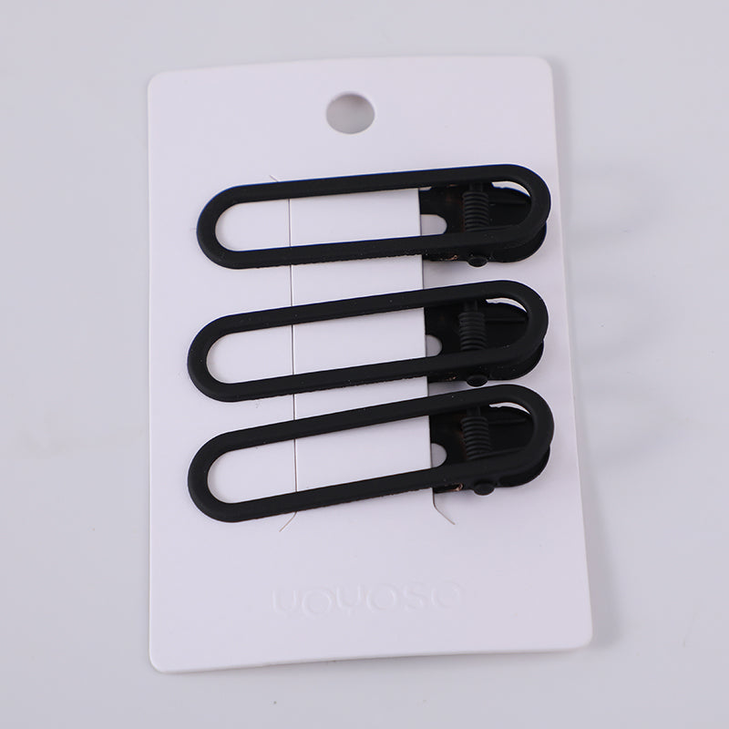 Clip ovale opaca a becco d'anatra - 3 pz