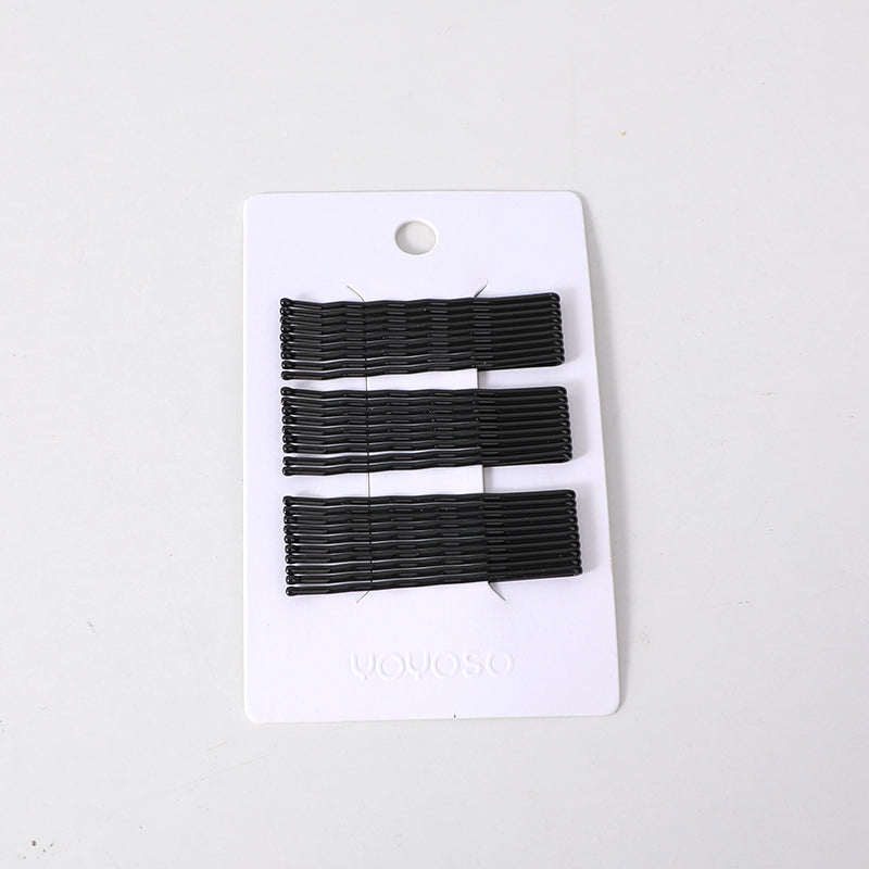 Spille per capelli ondulati a una riga con scheda posteriore-28pz