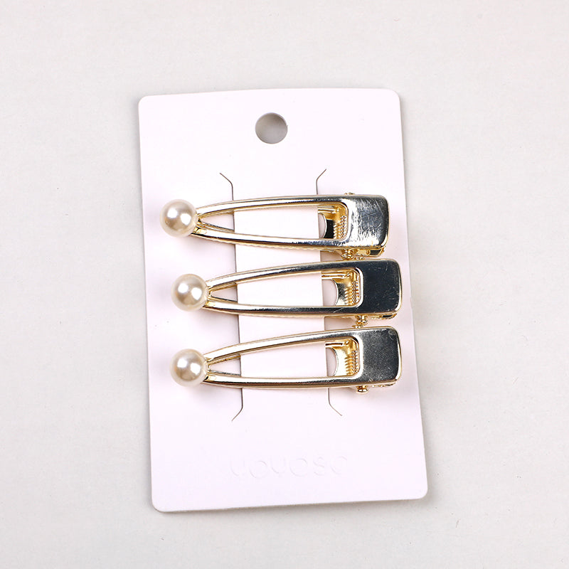 Fermaglio per Capelli in Lega con Goccia a Forma di Perla