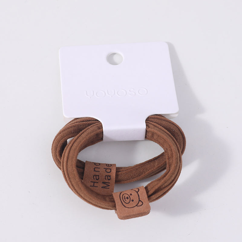 Elastici per capelli di base con etichetta