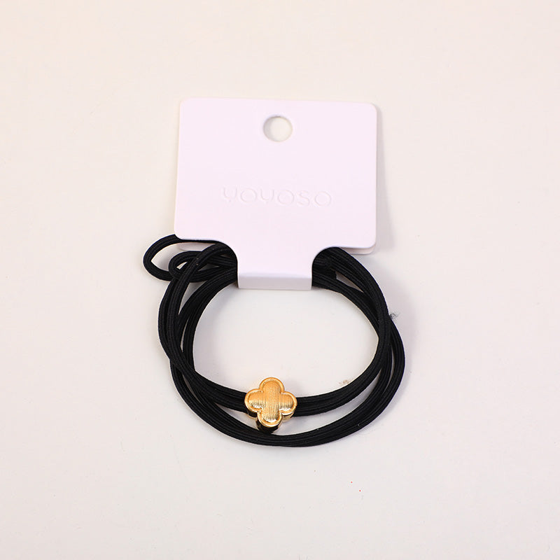 Elastico per capelli con fiore normale - 2 pezzi