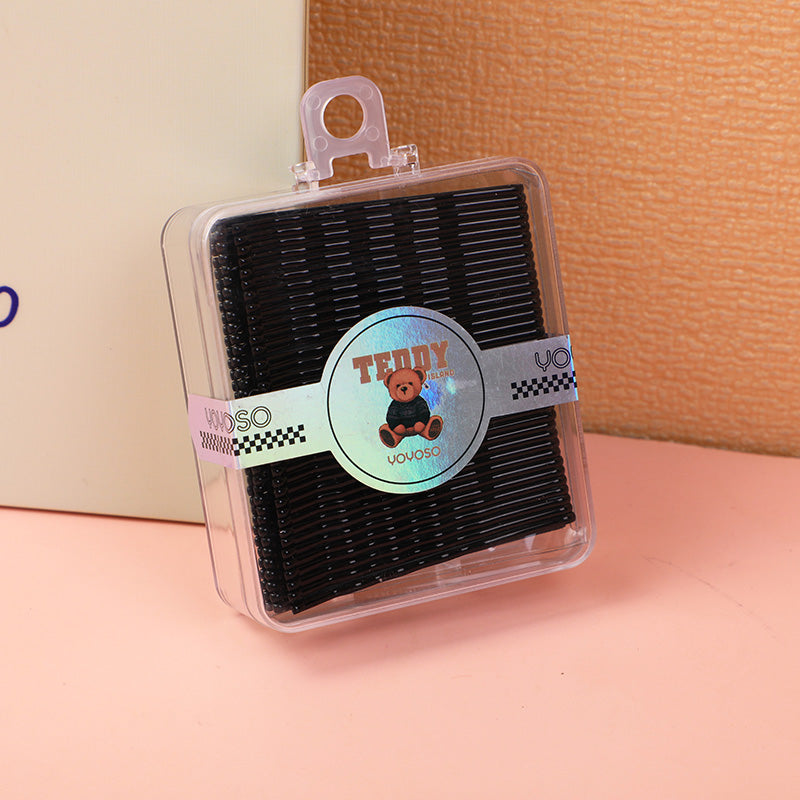 Serie TEDDY ISLAND Versatile fermaglio per capelli ondulato in scatola - 72 pezzi