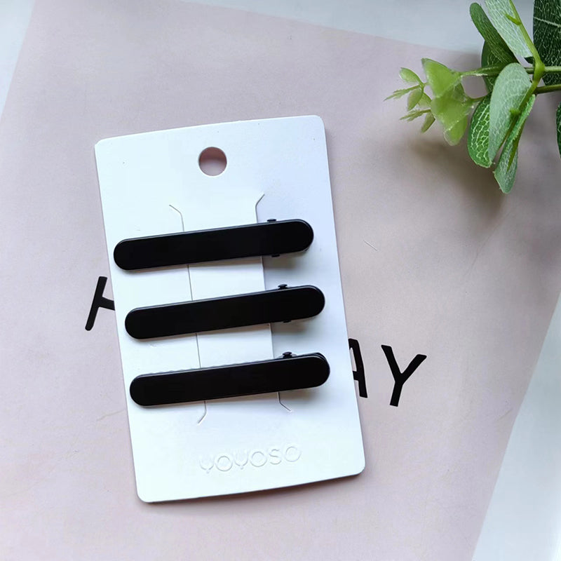 Fermaglio a Becco d'Anatra Semplice Nero