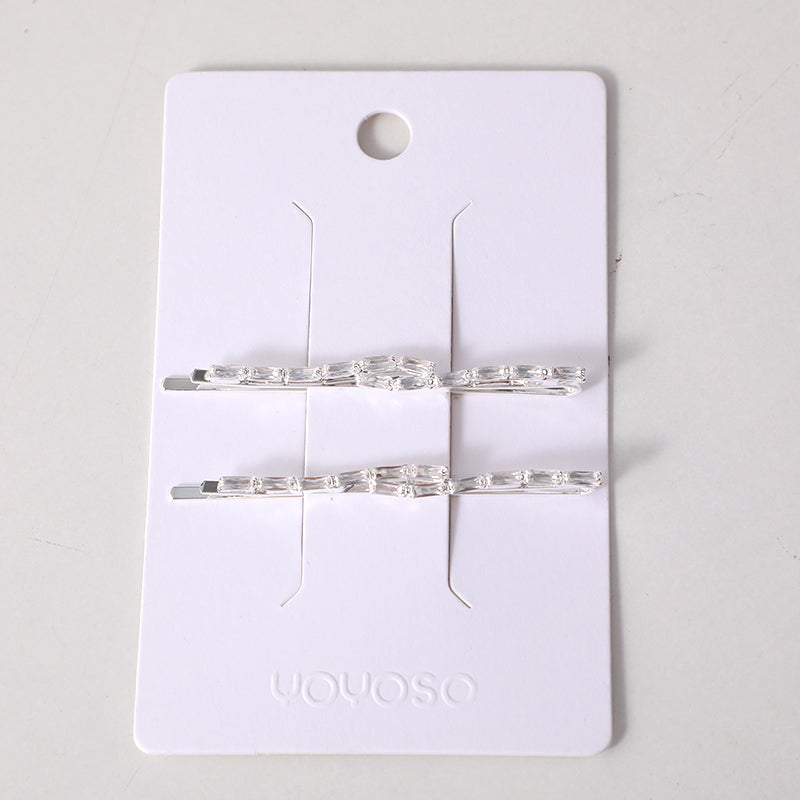 Delicato fermaglio per capelli con zircone facile da abbinare-17