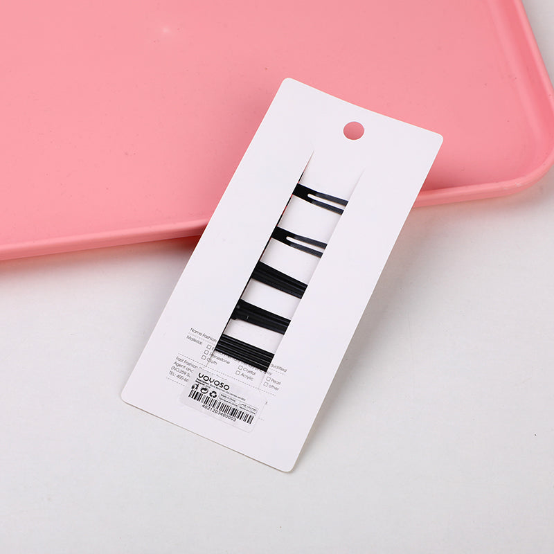 Set combinato fermagli per capelli neri da 8 pezzi-002