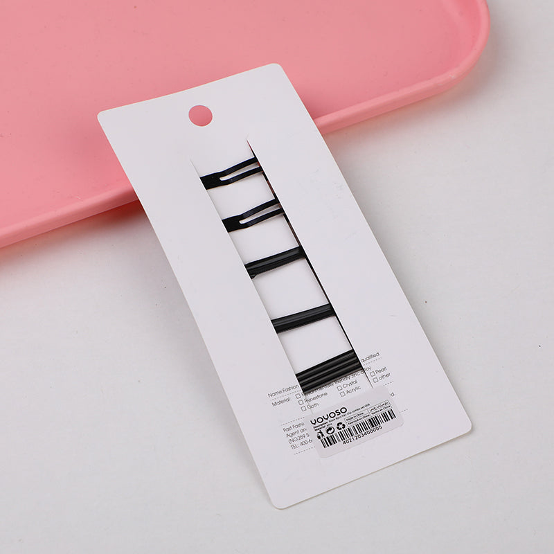 Set combinato fermagli per capelli neri da 8 pezzi-004