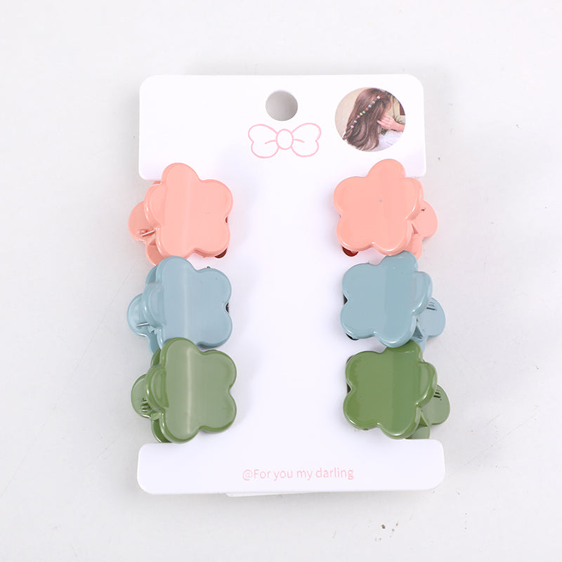 Carino fiore capelli artiglio Pinzette-6pz