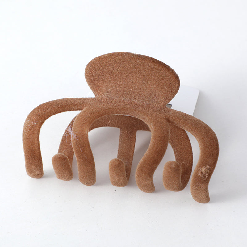 Fermaglio per capelli in acrilico floccato