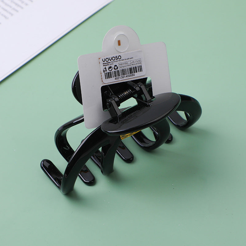 Fermaglio per capelli in acrilico a forma di zampa con toppa