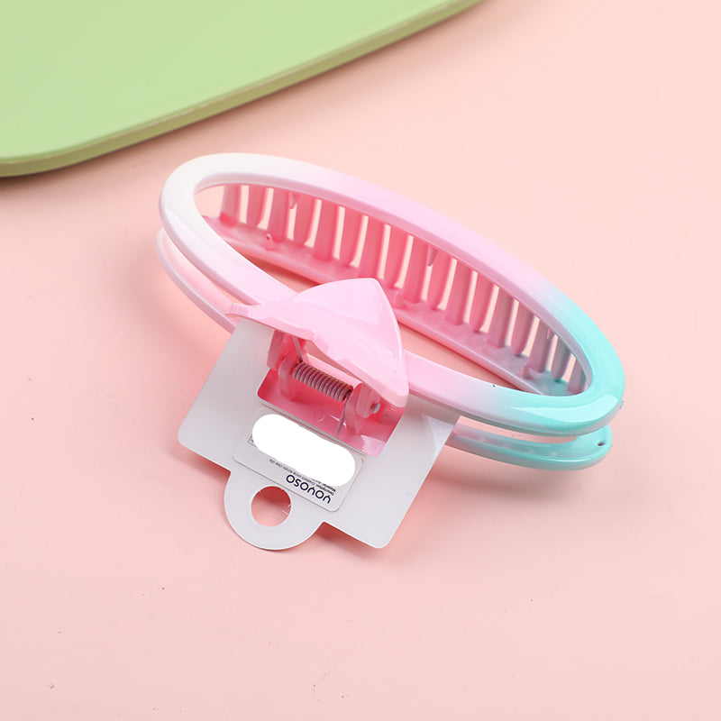 Pinza per Capelli Acrilica a Cerchio Sfumato