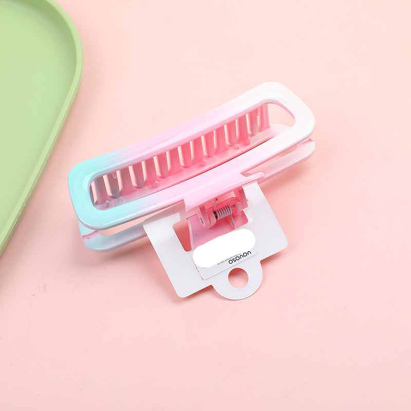 Pinza per Capelli Ovale in Acrilico Sfumato