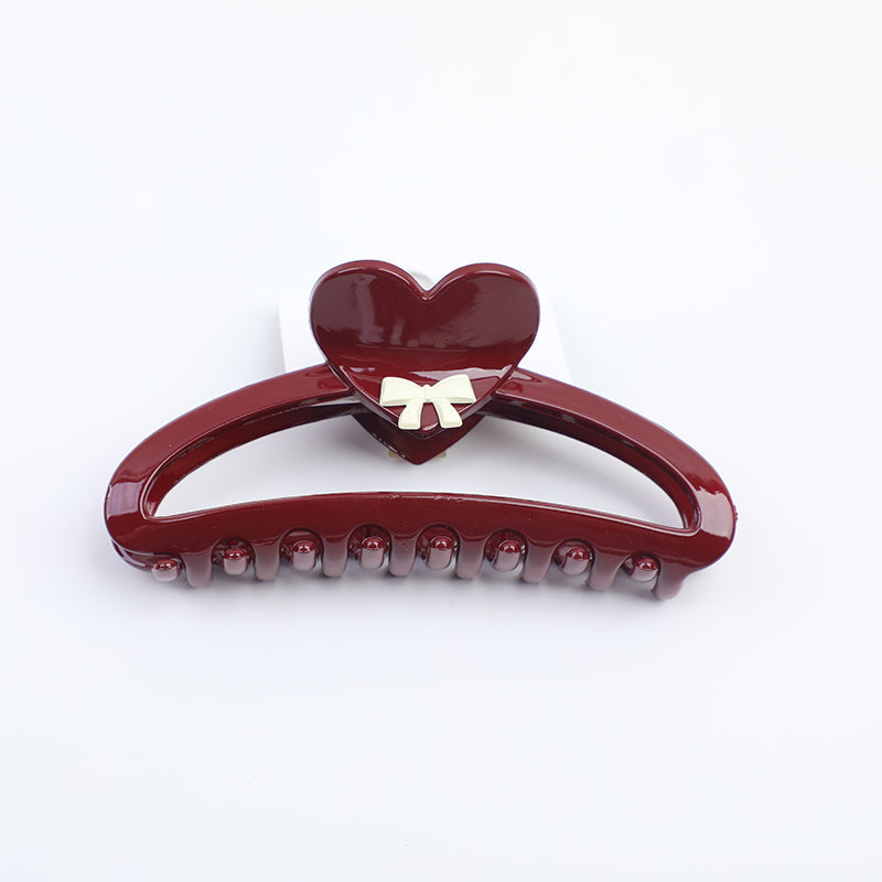Pinza per Capelli in Acrilico a Forma di Fiocco