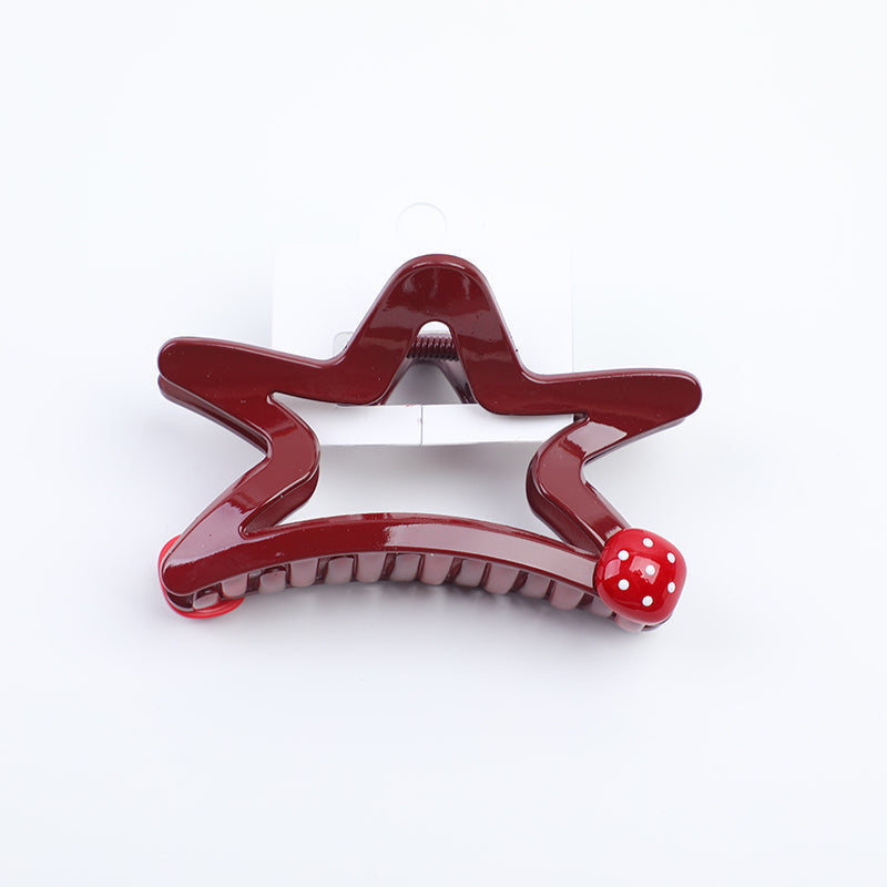 Pinzette a forma di artiglio in acrilico a forma di stella a cinque punte