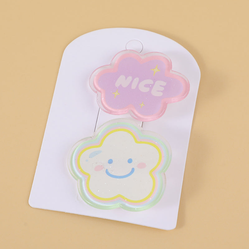 Fermaglio per capelli a forma di nuvola in coppia