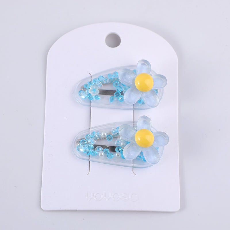 Colorato adorabile bambini acrilico capelli pin -2pz-39