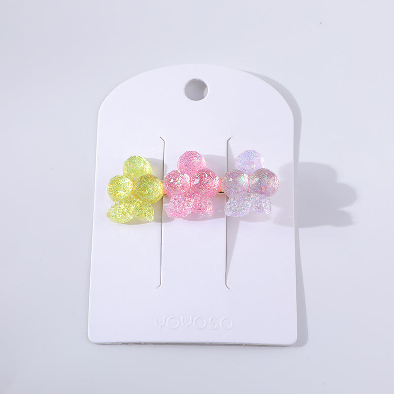 Fermagli per capelli in acrilico colorati e adorabili per bambini-42