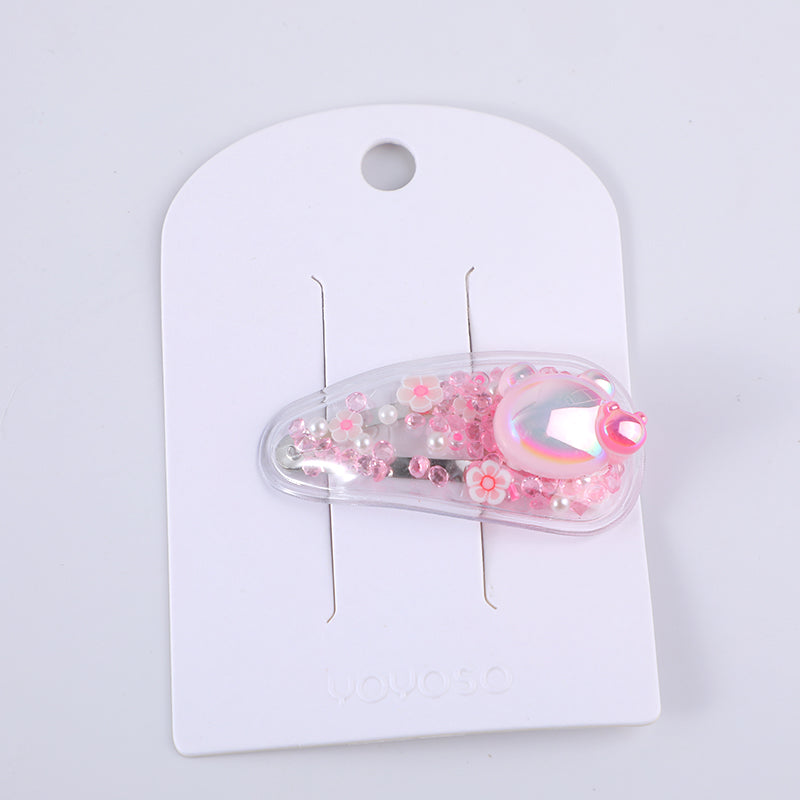 Spilla per capelli in acrilico per bambini, colorata e adorabile - 48