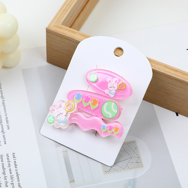 Set di graziosi fermagli per capelli - 3 pezzi