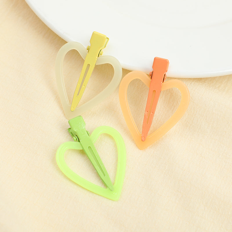 Fermagli per capelli in acrilico Love