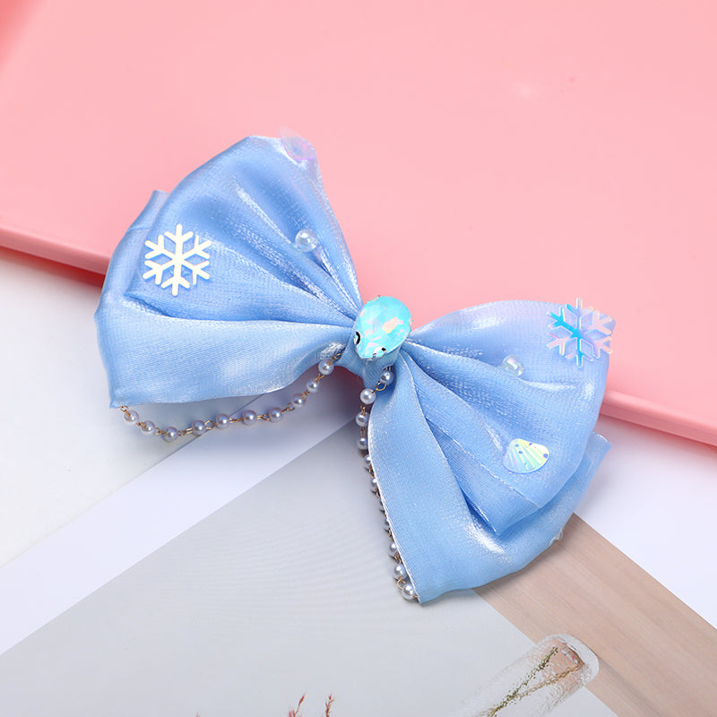 Serie Blue Princess: Fermaglio per Capelli da Bambina-1