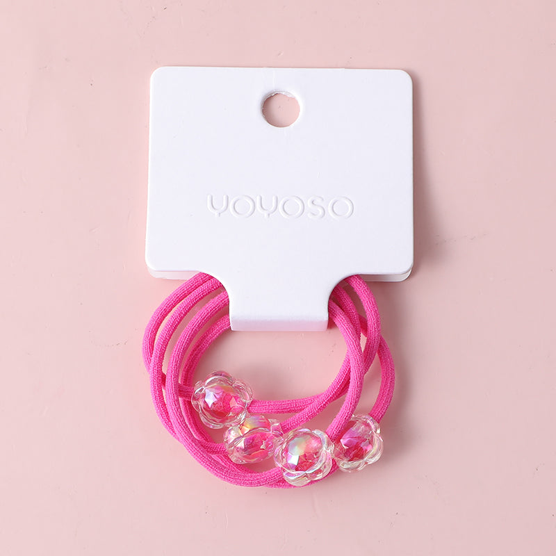 Fascetta per capelli a fiori -4pz