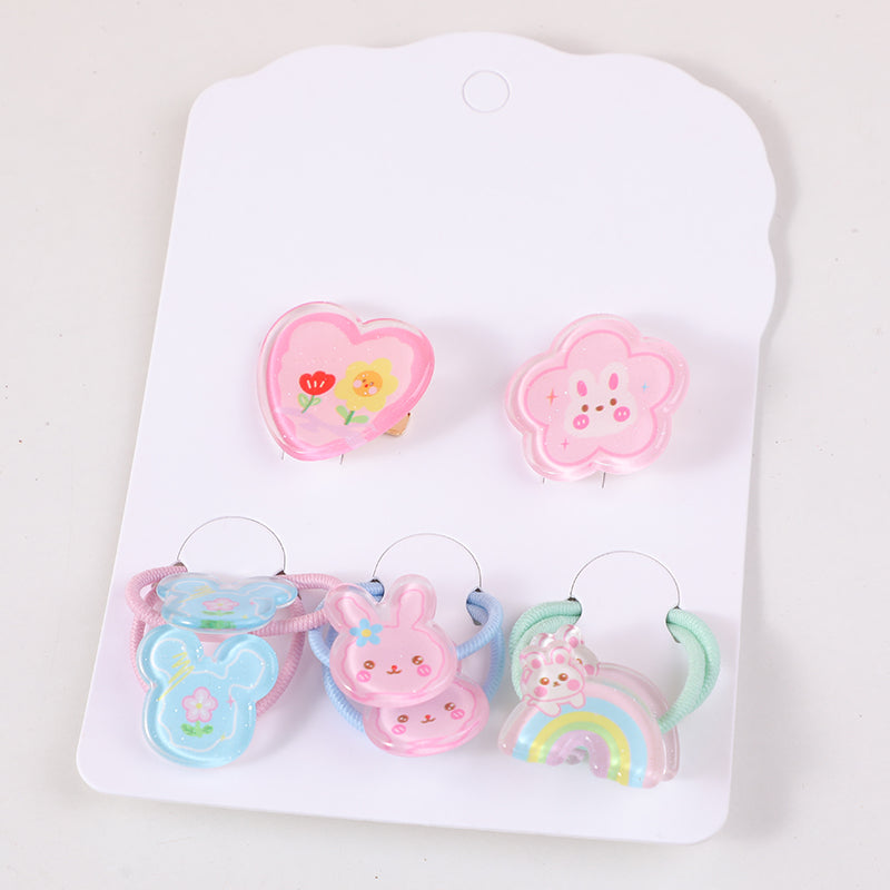 Set di accessori per capelli per bambini in stile cartone animato
