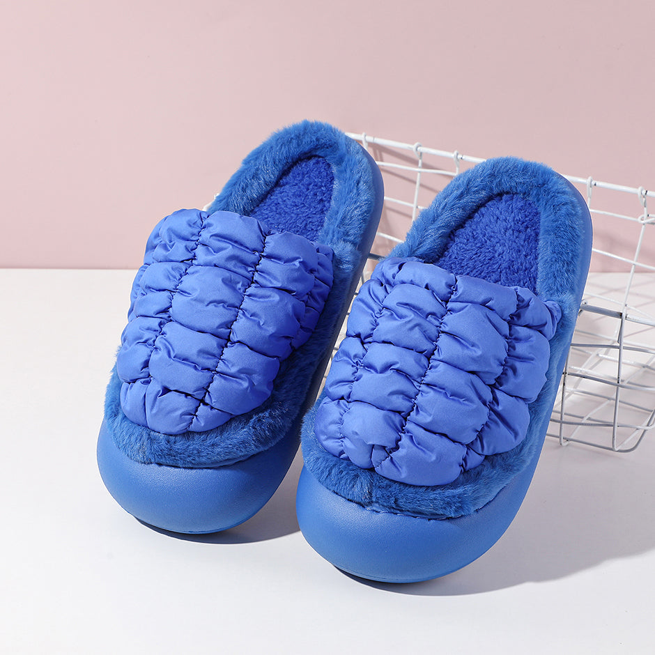 Pantofole chiuse alla moda da donna con punta chiusa-klein blu taglia 38-39