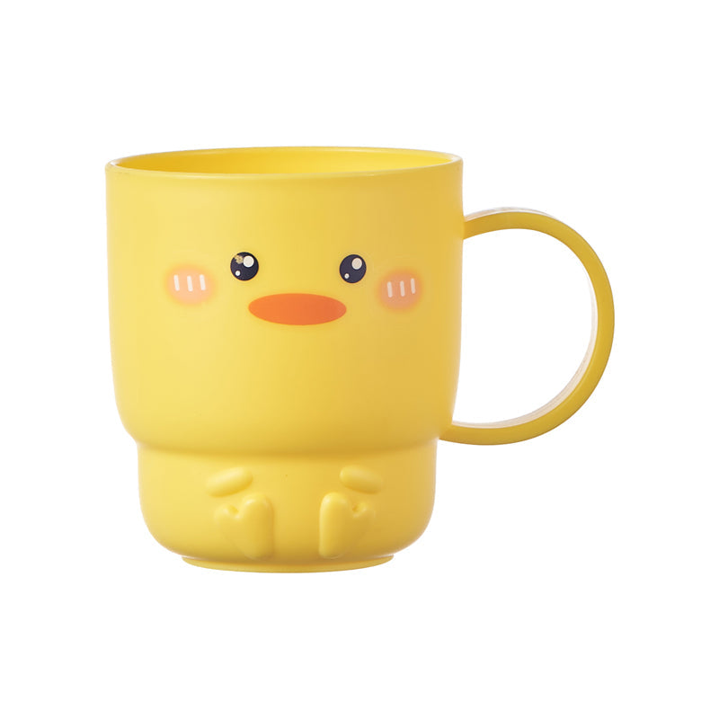 Tazza di colluttorio con gallina dei cartoni animati