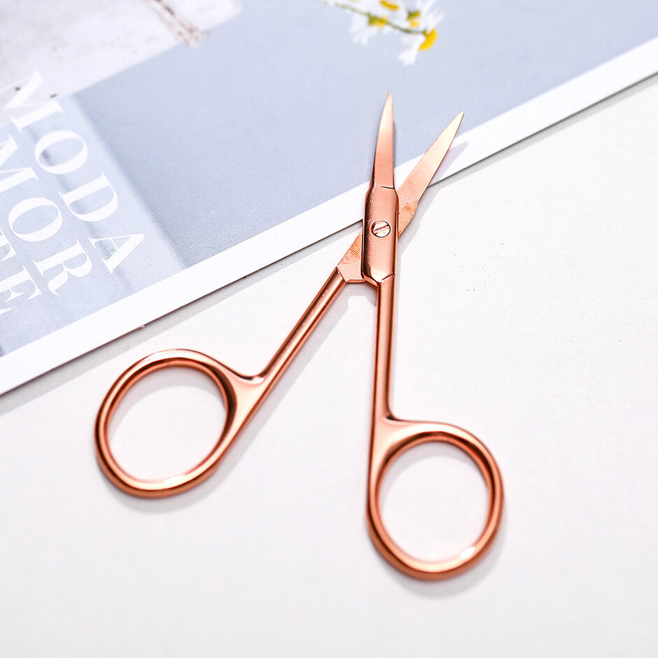 Forbici di bellezza di alta qualità in oro rosa