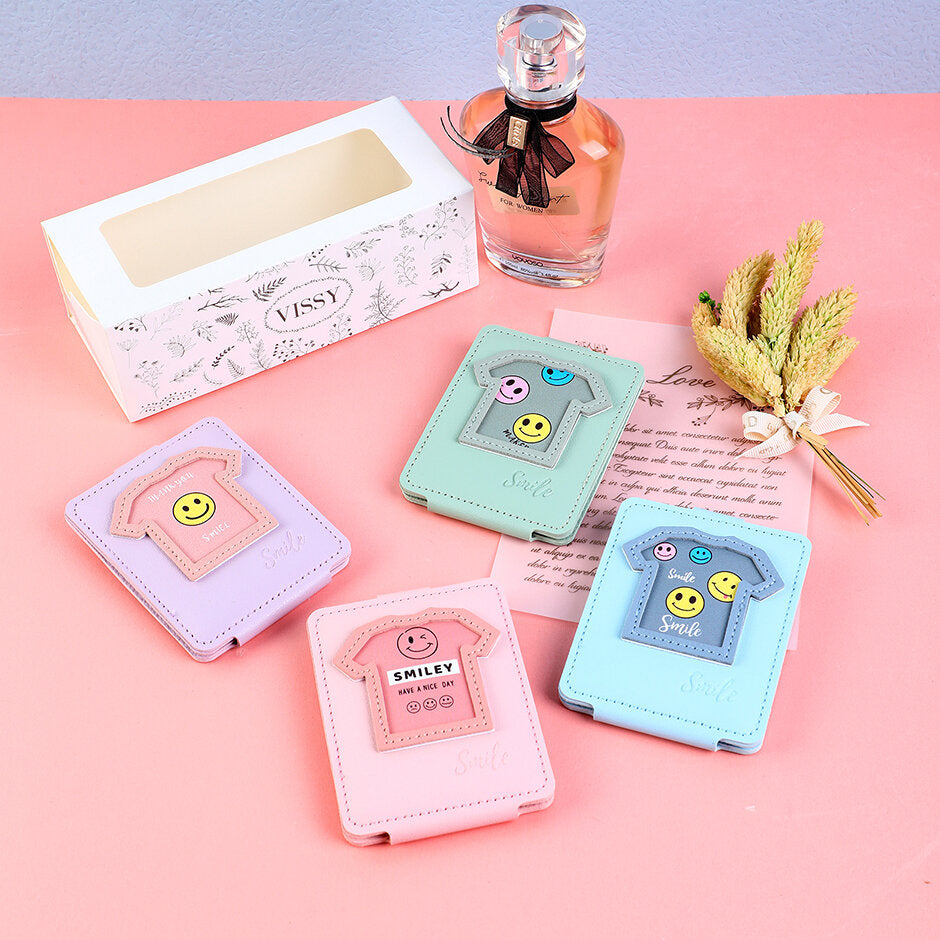 Specchio rettangolare con viso sorridente da cucire-1Pz