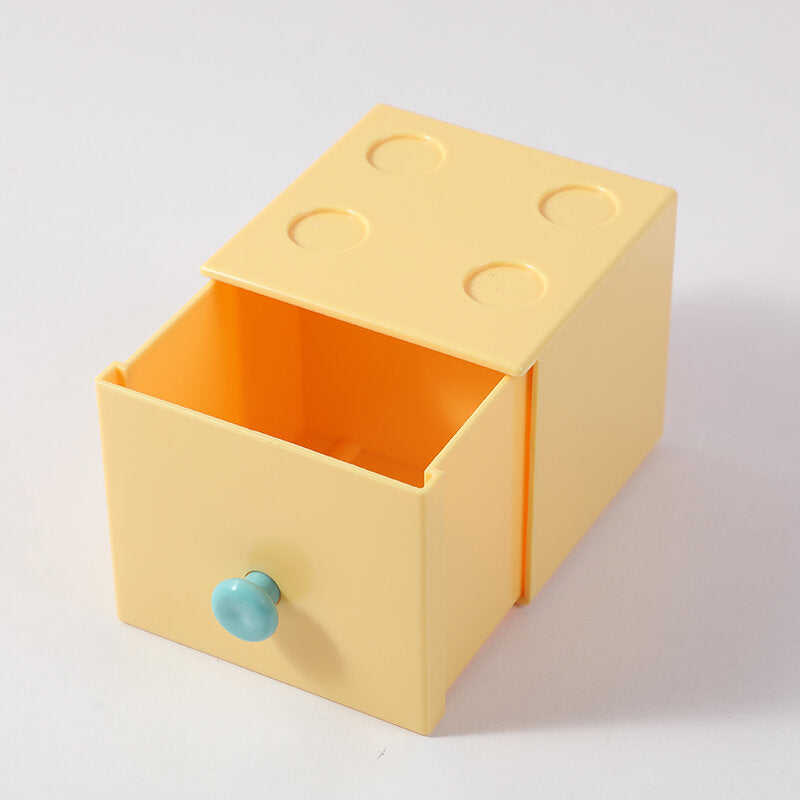 Cassettiera quadrata color macaron– 1 pezzo