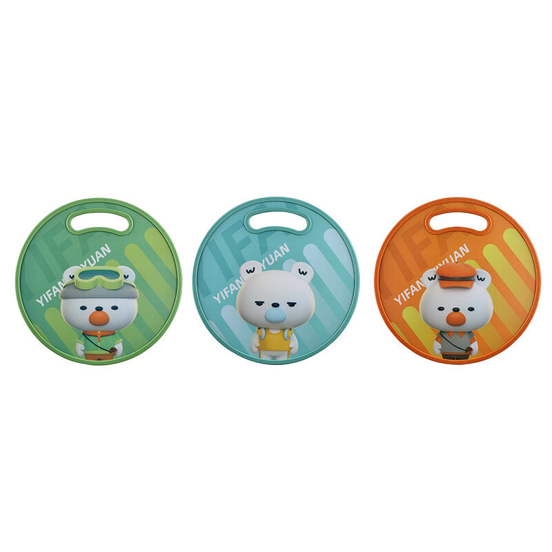 Tagliere rotondo per frutta a cartoni animati
