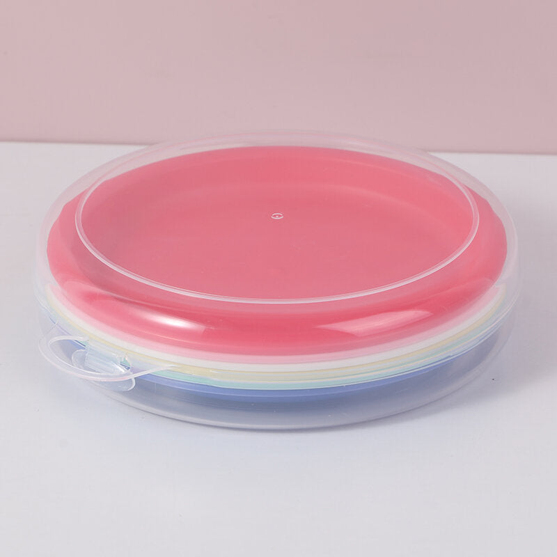 Set da 6 pezzi di piatti ecologici confezionati in scatola