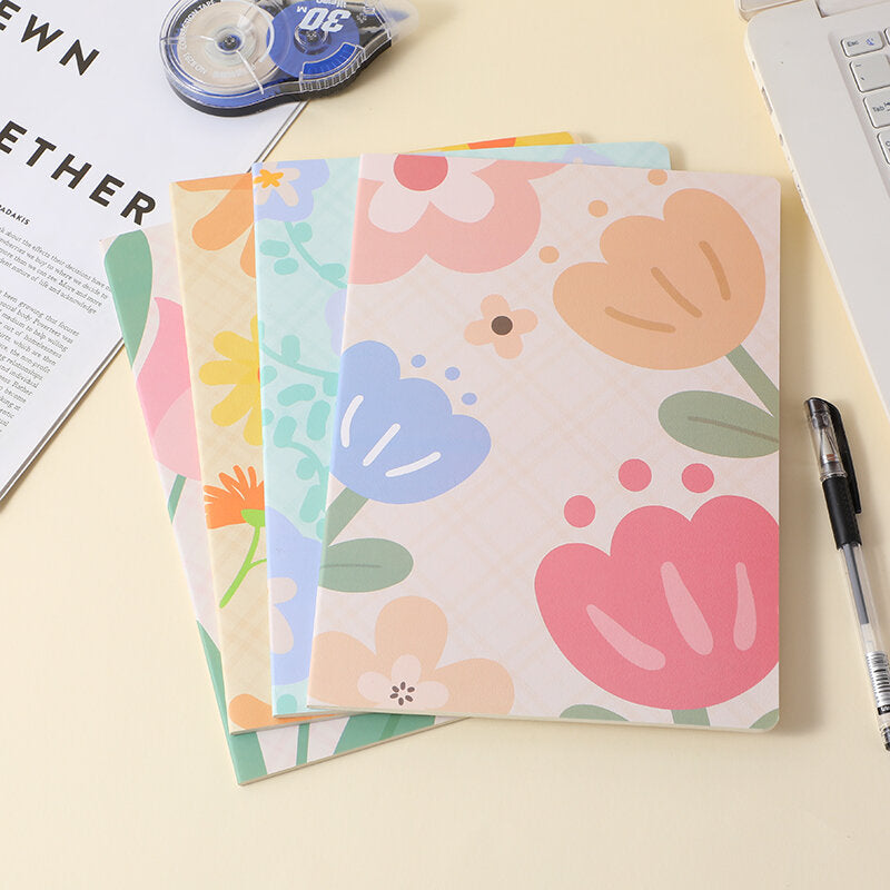 Quaderno cucito a fiori a righe orizzontali B5-32 fogli