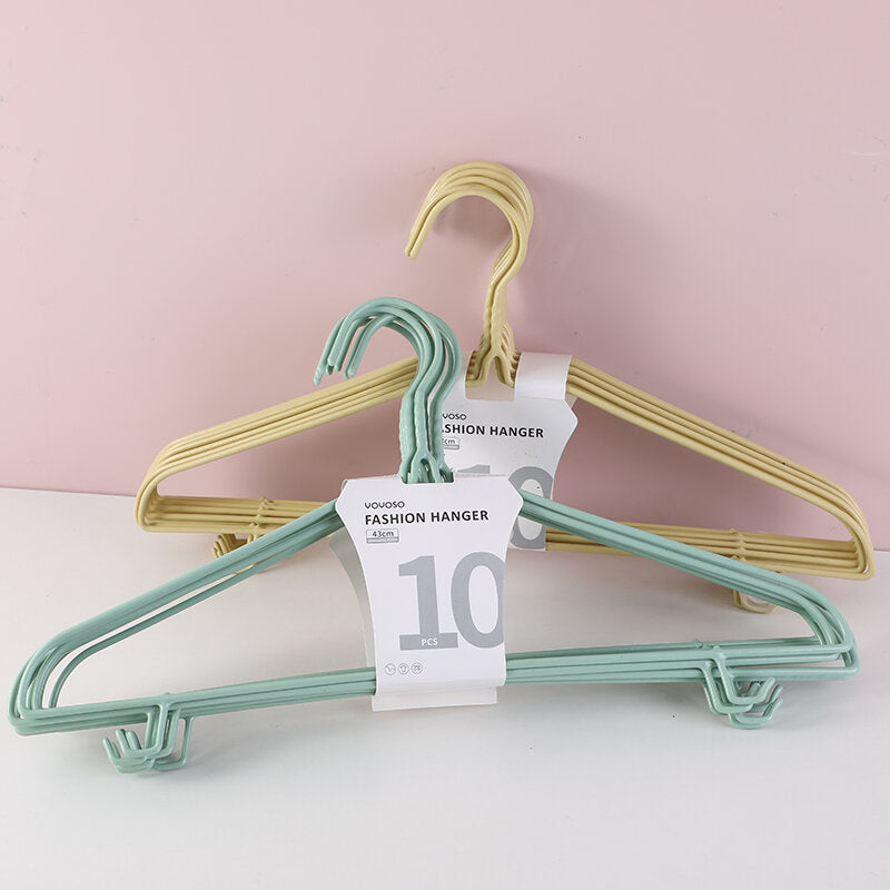 Appendiabiti alla moda rivestiti in PVC 10 pezzi