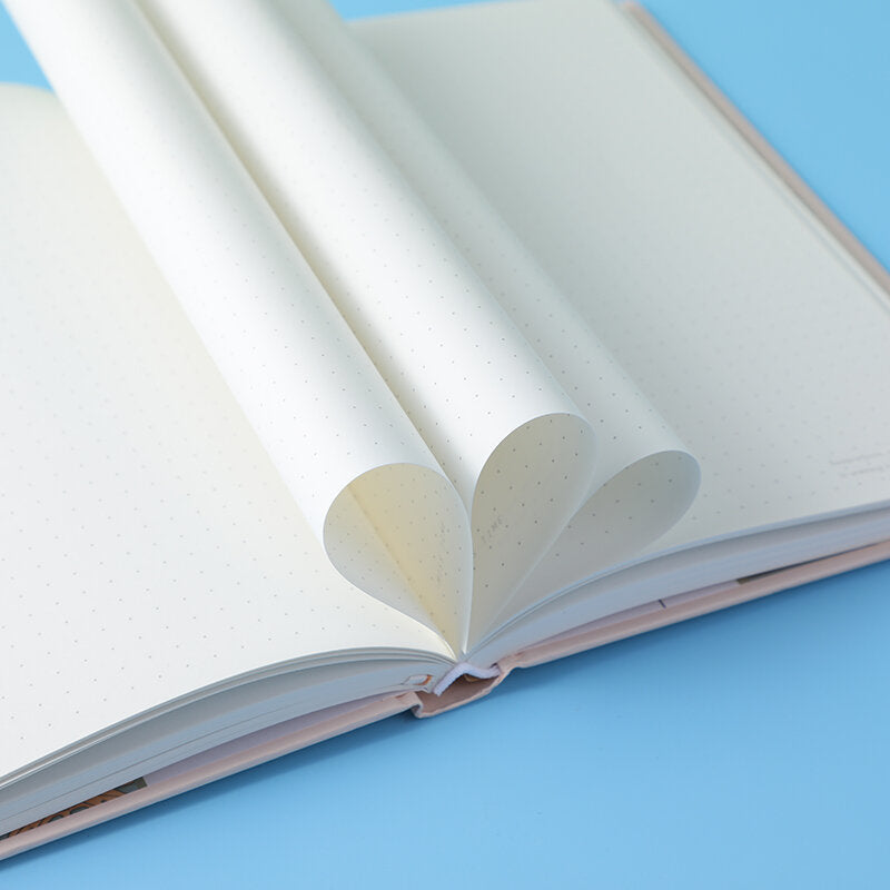 Quaderno cartonato A5-serie di timbri a freddo di canti di enomia-pagine a righe orizzontali