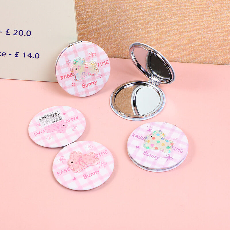 Specchio rotondo alla moda con decorazioni in acrilico dei cartoni animati