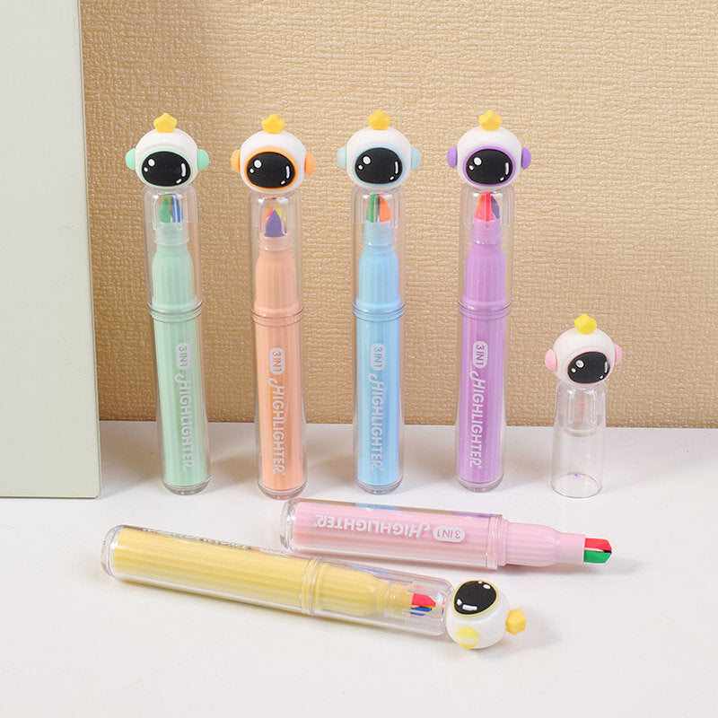 Penna fluorescente 3 in 1 Astronaut