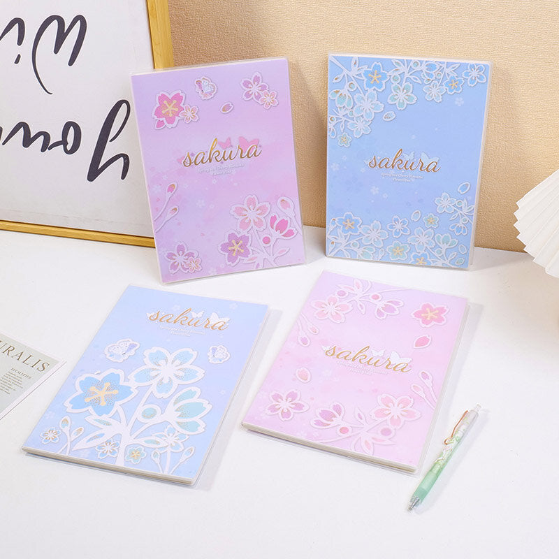 Quaderno con copertina rigida B5 Spring Cherry Blossom Story (66 pagine a righe)